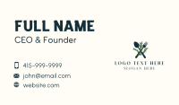 Rustic Rosemary Restaurant Business Card Image Preview