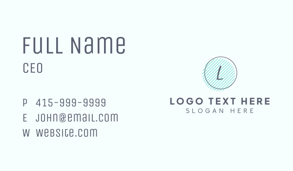 Generic Script Badge Lettermark Business Card Design Image Preview