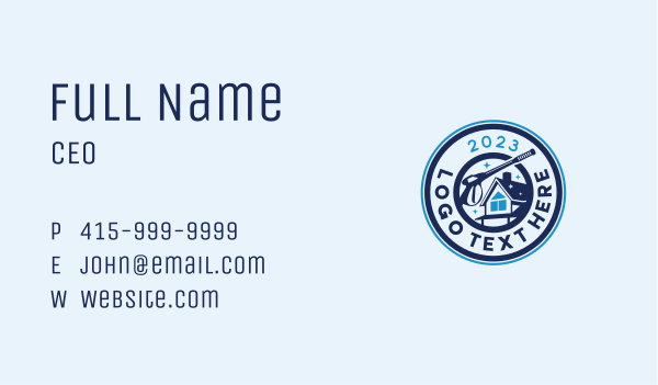 Cleaner Pressure Washing Business Card Design Image Preview