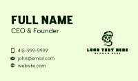 Skull Snake Scary Business Card Design