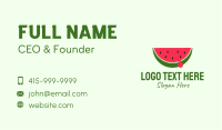 Fresh Watermelon Fruit Business Card Design