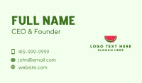 Fresh Watermelon Fruit Business Card Design