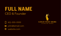 Female Justice Law Business Card Design