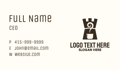 Rook Coffee Cafe Business Card