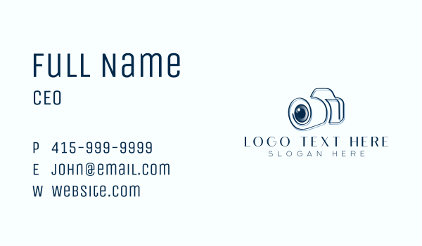 Studio Camera Lens  Business Card Design Image Preview