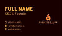 Fire Cross Crucifix Business Card Image Preview
