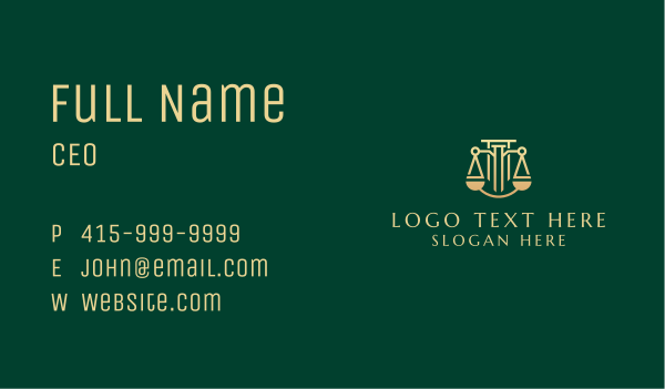 Legal Law Firm Courthouse Business Card Design Image Preview