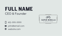 Black Cycling Bike Business Card Image Preview