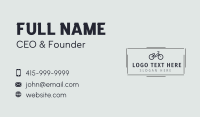 Black Cycling Bike Business Card Preview