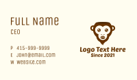 Brown Monkey Coffee Bean Business Card Image Preview