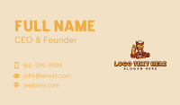 Donkey Woodworker Log Business Card Design