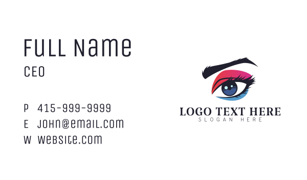 Eye Stylist Cosmetics Business Card Design Image Preview