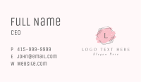 Hexagon Brushstroke Lettermark  Business Card Image Preview