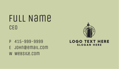 Vape Shop Badge Business Card Image Preview