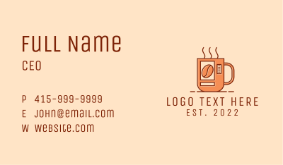 Hot Coffee Vending Machine Business Card Image Preview