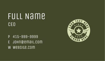 Military Air Force Badge Business Card Image Preview