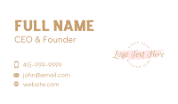 Feminine Watercolor Cursive Business Card Image Preview