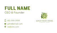 Leaf Hair Beauty Business Card Design