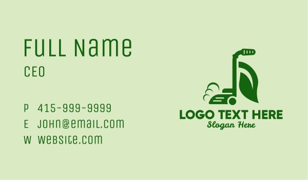 Eco Friendly Vacuum Cleaner  Business Card Design Image Preview
