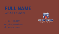 Basketball Bulldog Mascot  Business Card Image Preview