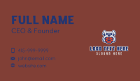 Basketball Bulldog Mascot  Business Card Image Preview