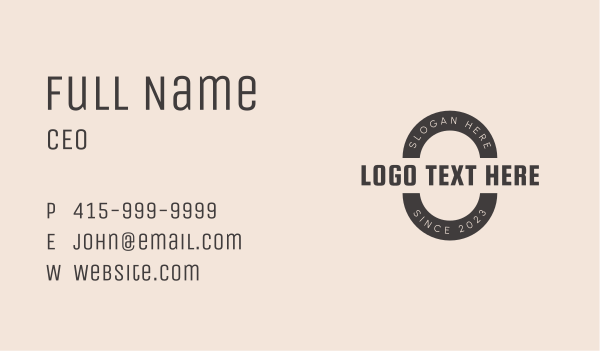 Generic Black Brand Business Card Design Image Preview