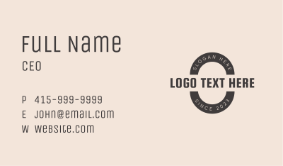 Generic Black Brand Business Card Image Preview