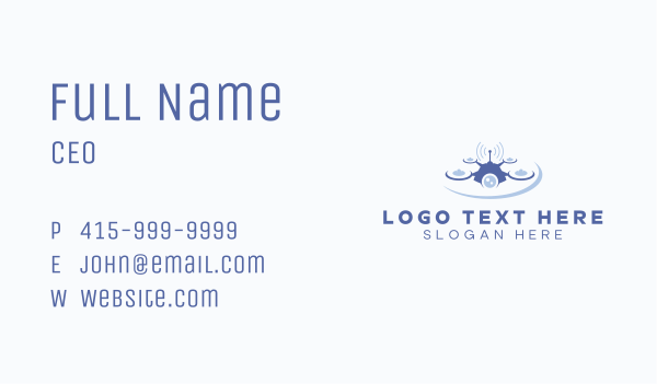 Signal Drone Videography  Business Card Design Image Preview