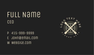 Mechanic Tire Wrench Business Card Image Preview