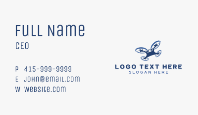 Aerial Rotorcraft Drone Business Card Image Preview