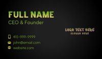 Colorful Neon Graffiti Business Card Image Preview