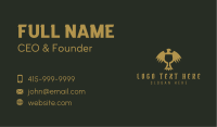 Gold Medieval Eagle Goblet Business Card Image Preview