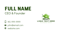 Gardening Lawn Mower Business Card Preview