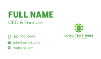 Green Gradient Flower Lettermark Business Card Image Preview