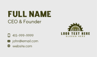 Cabin Forest Wood Saw Business Card Image Preview