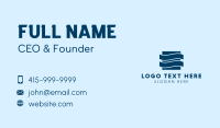 Blue Waves Company Business Card Design