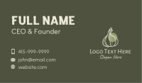 Minimalist Garlic Bulb Business Card Image Preview