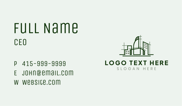 Eco Friendly Home Property Business Card Design Image Preview