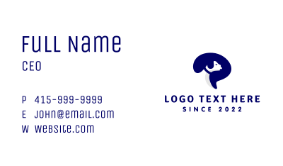 Pet Puppy Veterinary Business Card