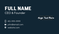 Premium Calligraphic Brand Business Card Design