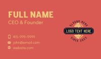 Fitness Dumbbell Wordmark Business Card Image Preview