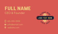 Fitness Dumbbell Wordmark Business Card Design