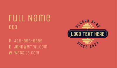 Fitness Dumbbell Wordmark Business Card Image Preview