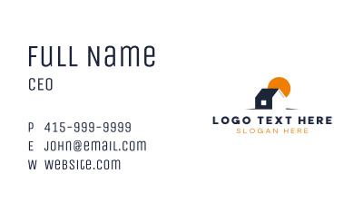 Real Estate Property Roofing Business Card Image Preview