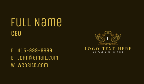 Bird Crown Royal Business Card Design Image Preview