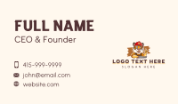 Hand Saw Carpenter Tiger Business Card Design