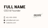 Floral Blackletter Wordmark Business Card Image Preview