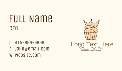 Cupcake Mix Crown Business Card Image Preview