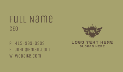 Military Rank Insignia Business Card