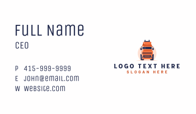Trucking Haulage Transport Business Card Image Preview
